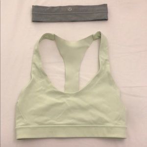 Lululemon bundle - headband and sports bra